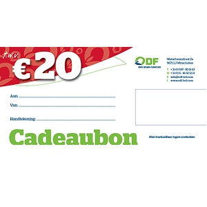 Durability Gift card 20 euro odf led
